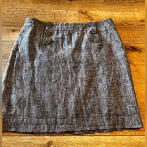 Max Studio Sz 4/6 Linen Blend Mini Skirt Small (view size description)